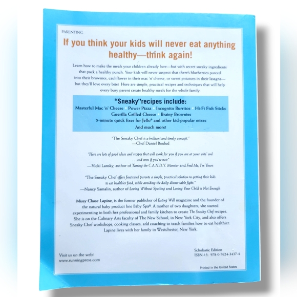 The Sneaky Chef Kids' Cookbook by Missy Chase Lapine - Picture 5 of 5